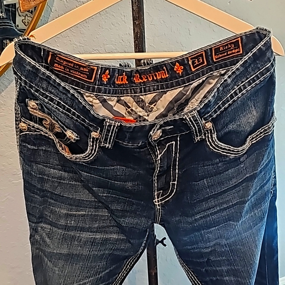 Mens Rock Revival jeans